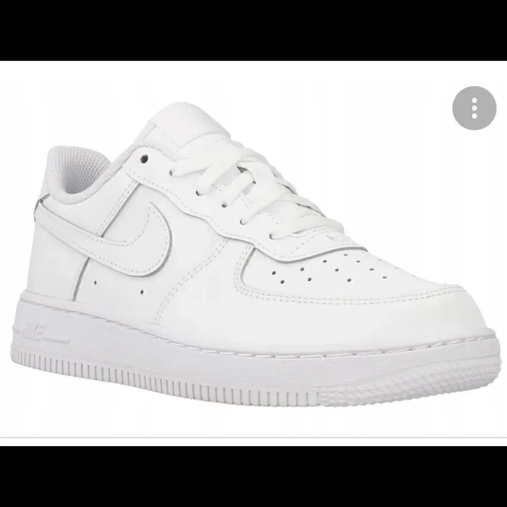 Nike Air Force 1 white Leather lace up sneakers. Size 7C
